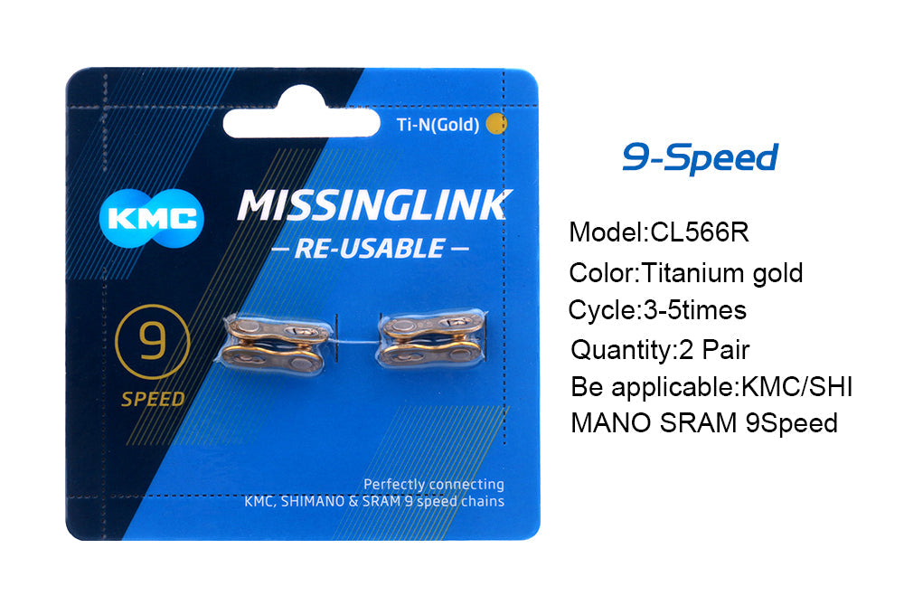 2 Pairs KMC Chain Missing Link / Chain Magic Clasp