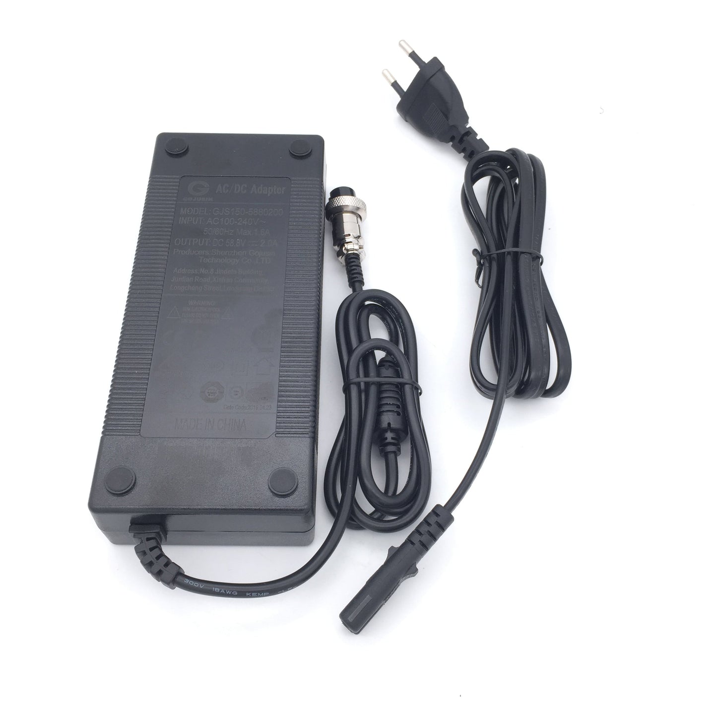 Charger for Zero 8X,9,10,10X Vsett 8 8+ 9+ electric scooter